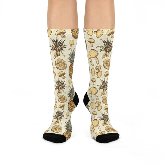 Pineapple & Mushroom Crew Socks