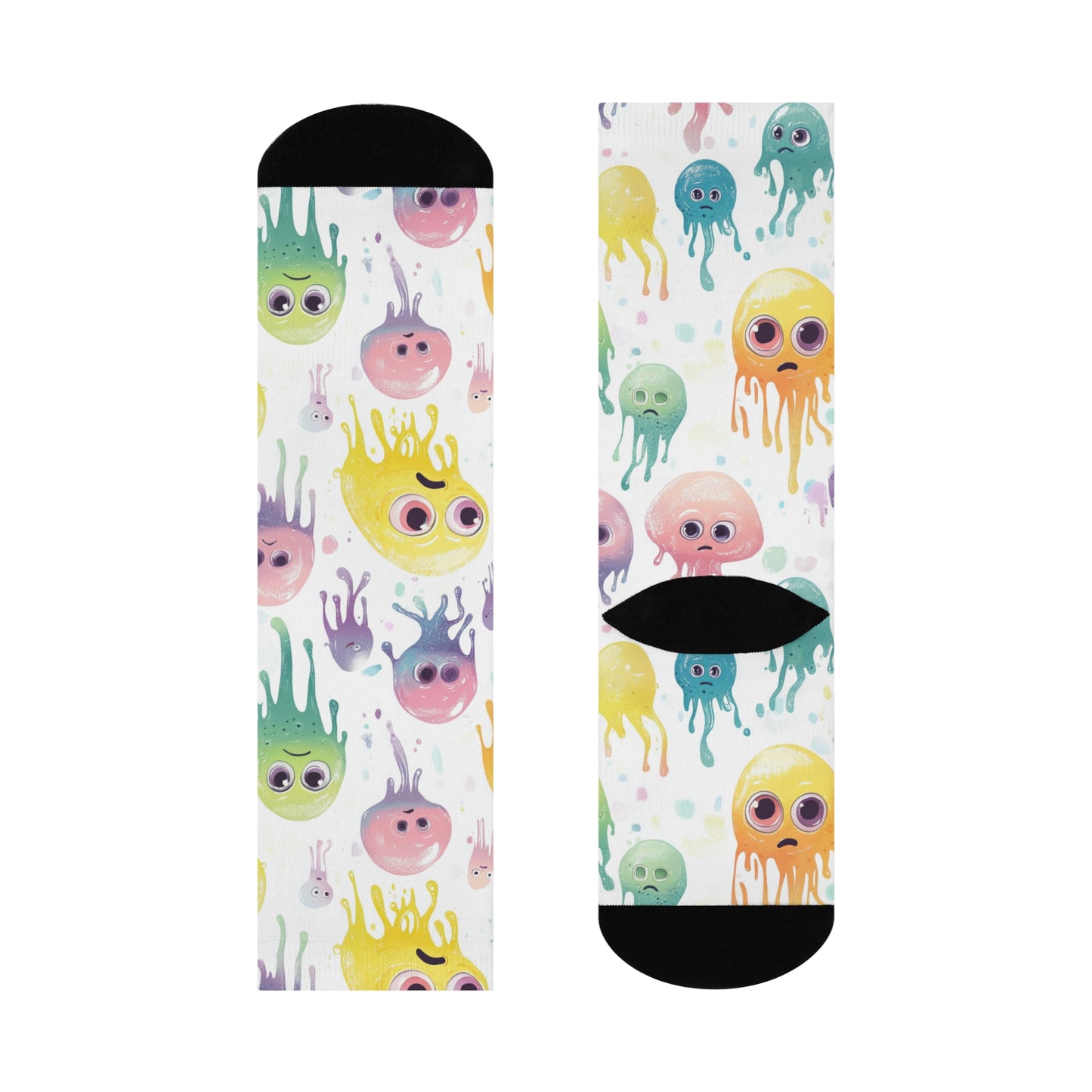 Mushroom Cushioned Crew Socks | White 018