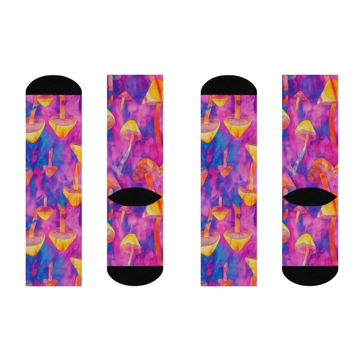 Mushroom Cushioned Crew Socks | Psychedelic 014