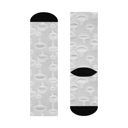 Pearl Mushroom Outline Crew Socks