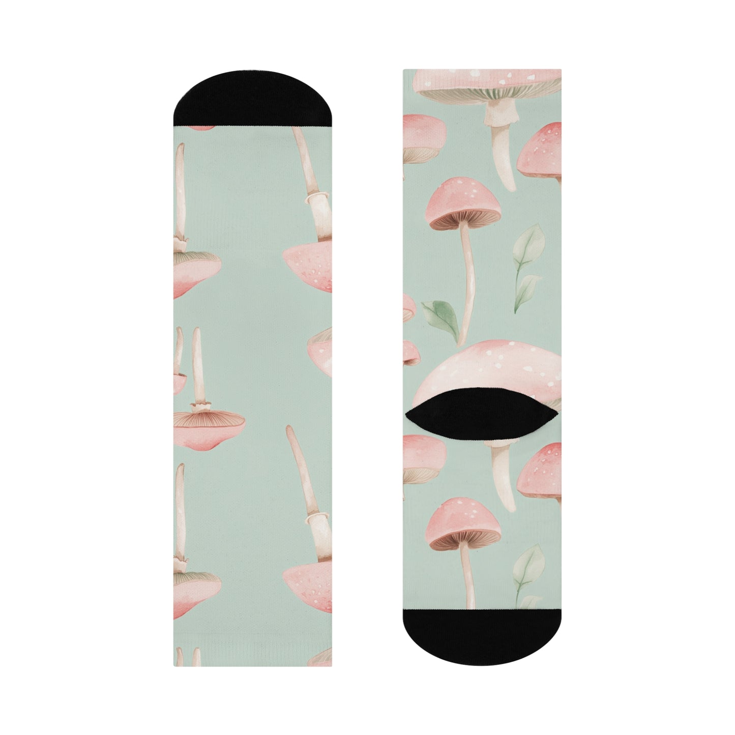 Mushroom Cushioned Crew Socks | Green 020