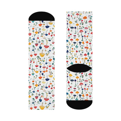 Little Rainbow Meadow Crew Socks