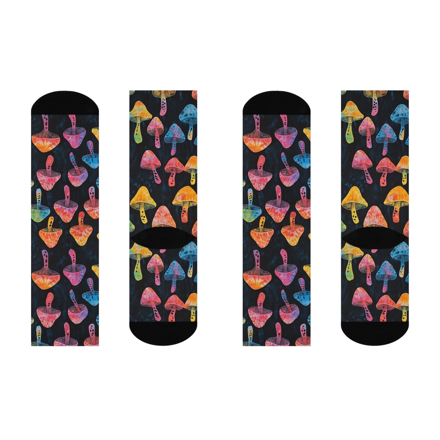 Mushroom Cushioned Crew Socks | Psychedelic 017