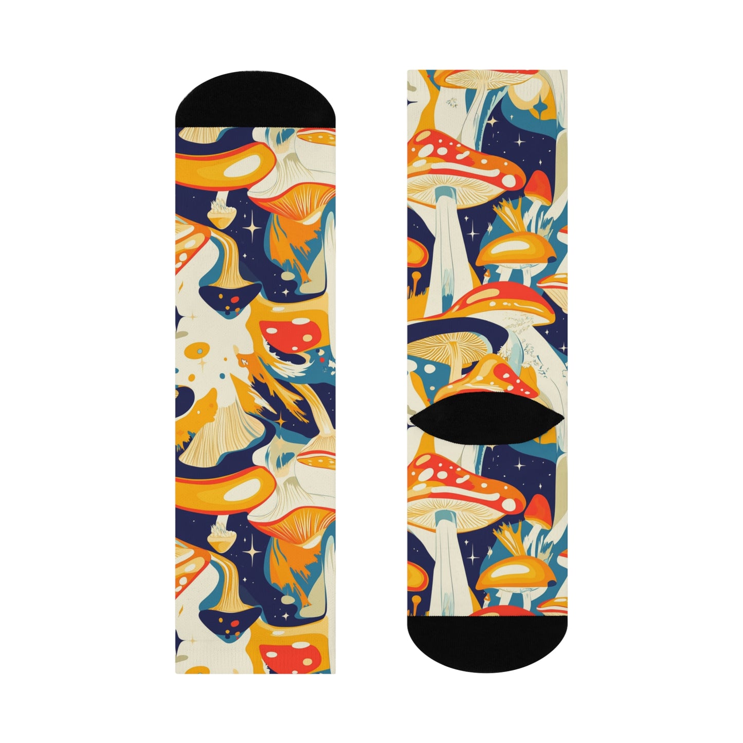 Mushroom Cushioned Crew Socks | Psychedelic 012