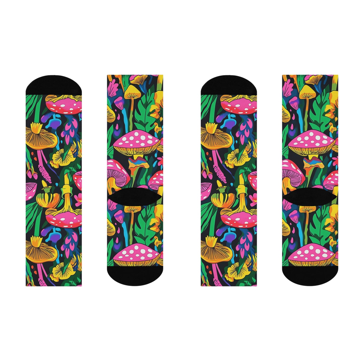 Mushroom Cushioned Crew Socks | Psychedelic 19