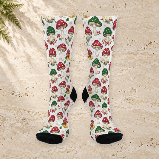 Christmas Mushroom Crew Socks