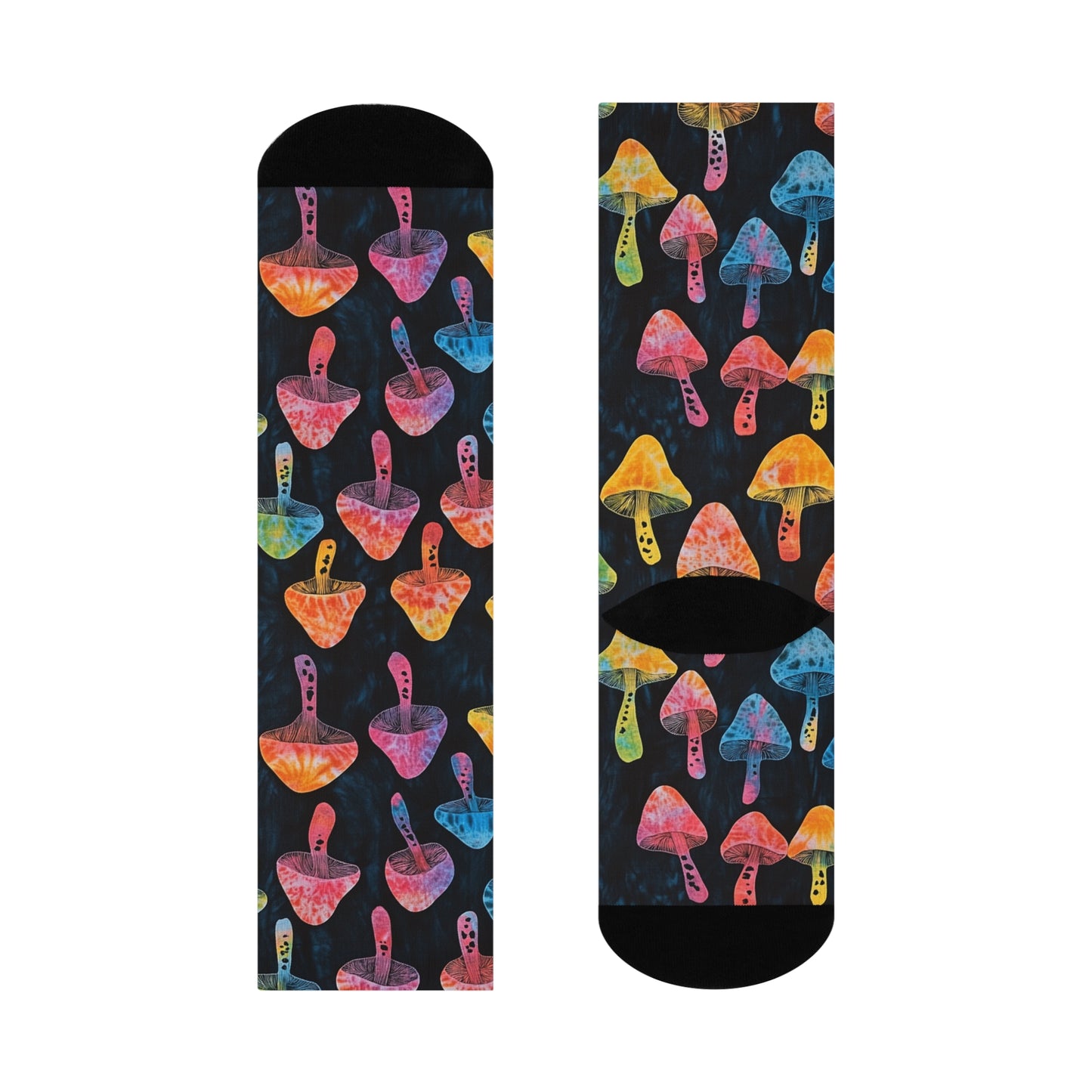 Mushroom Cushioned Crew Socks | Psychedelic 017