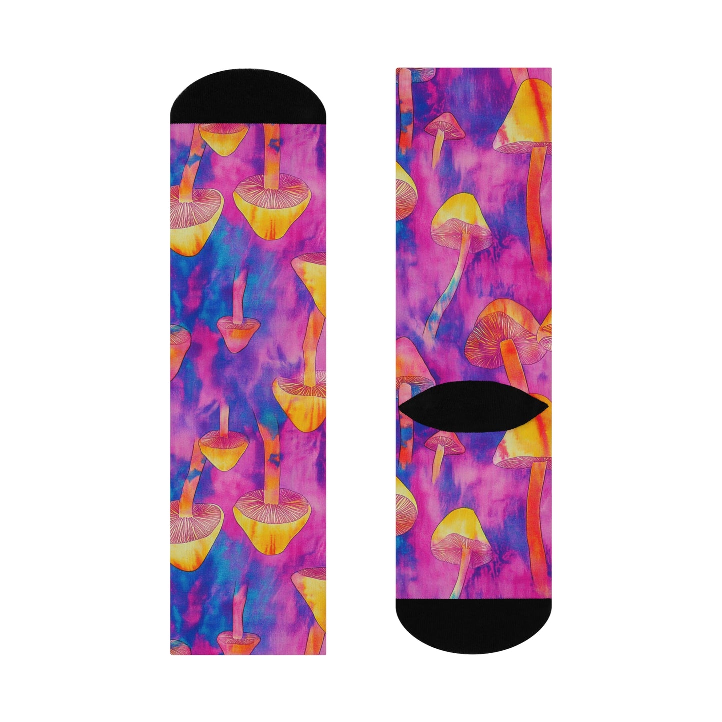 Mushroom Cushioned Crew Socks | Psychedelic 014