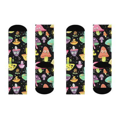 Googly Mushroom Parade Crew Socks