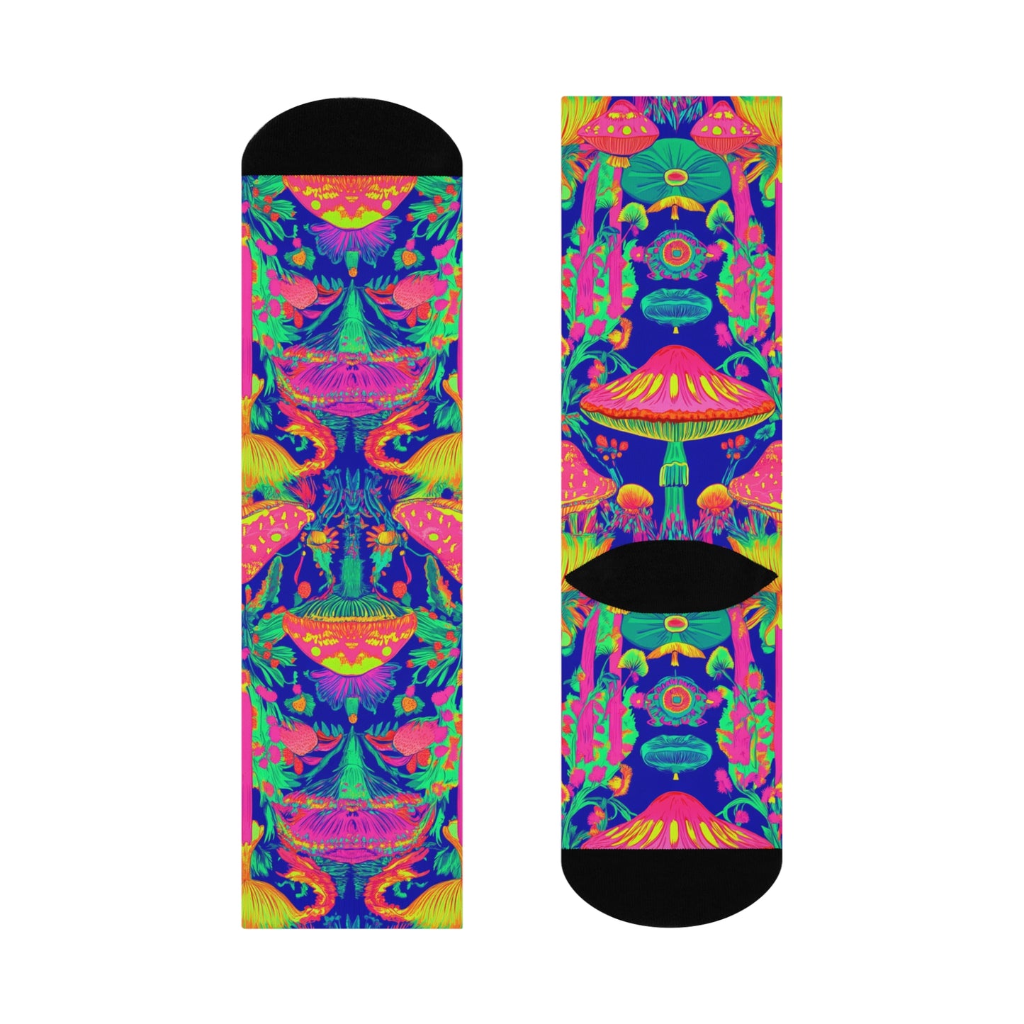 Mushroom Cushioned Crew Socks | Psychedelic 020