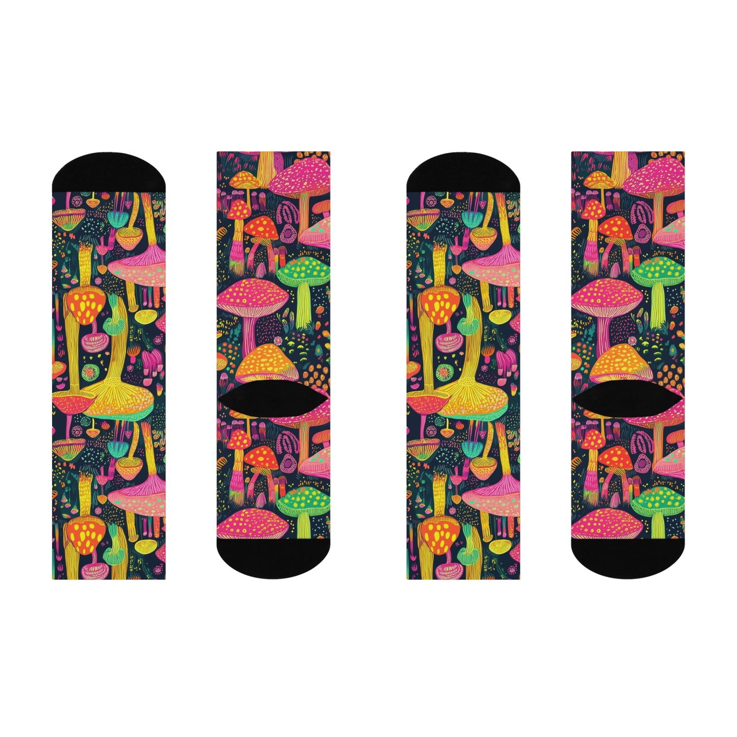 Mushroom Cushioned Crew Socks | Psychedelic 021