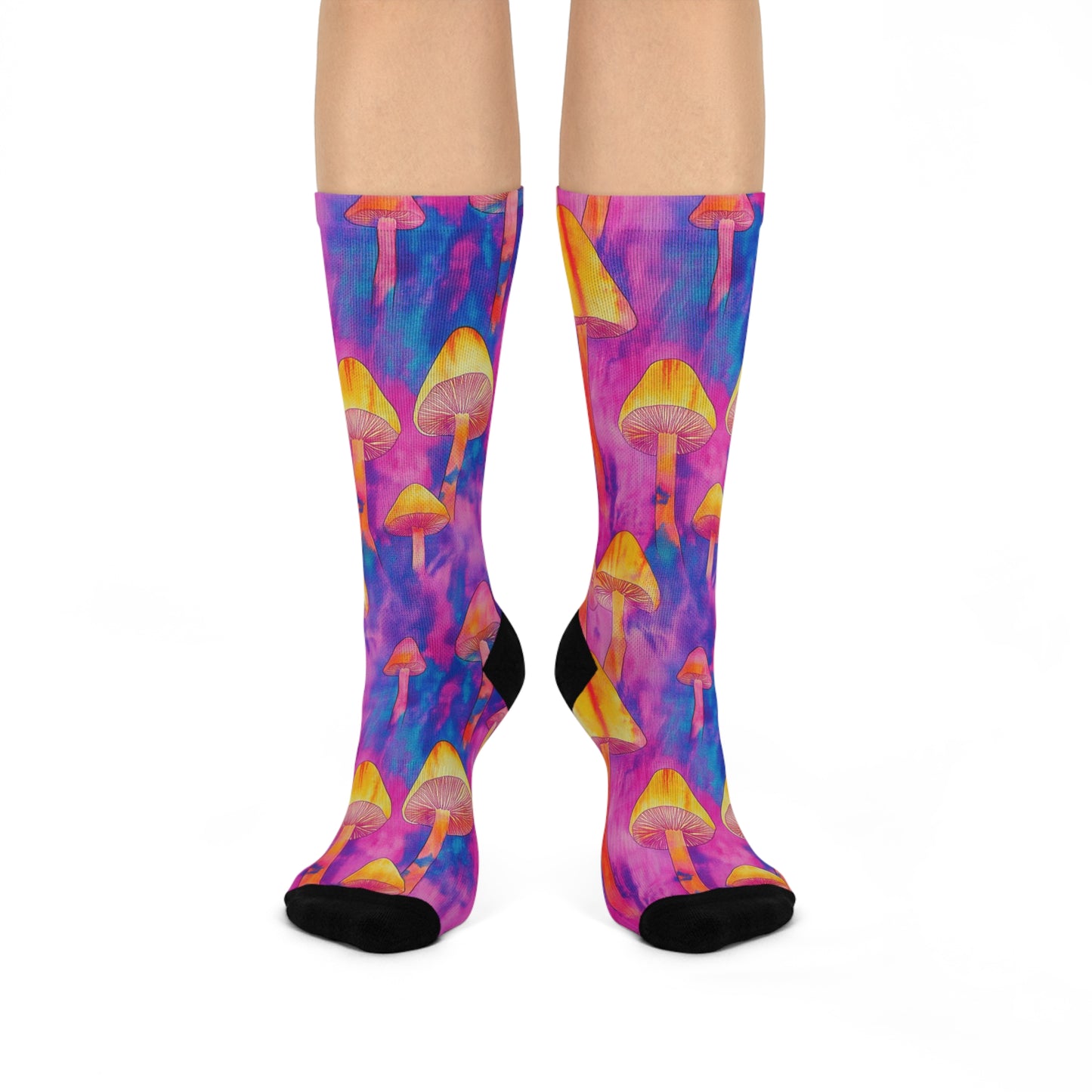 Mushroom Cushioned Crew Socks | Psychedelic 014