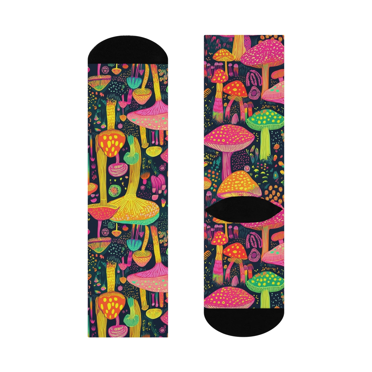 Mushroom Cushioned Crew Socks | Psychedelic 021