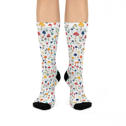 Little Rainbow Meadow Crew Socks