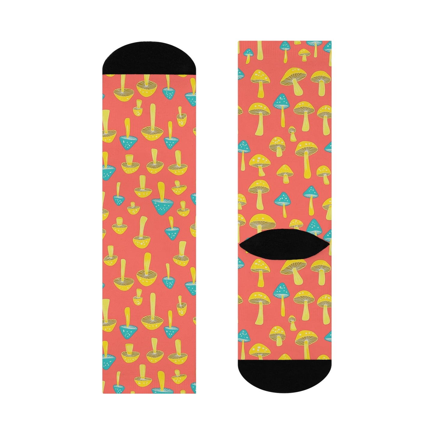 Mushroom Cushioned Crew Socks | Red 007