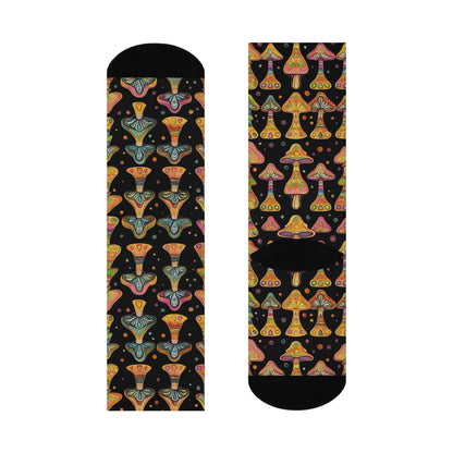 Paisley Mushroom Crew Socks