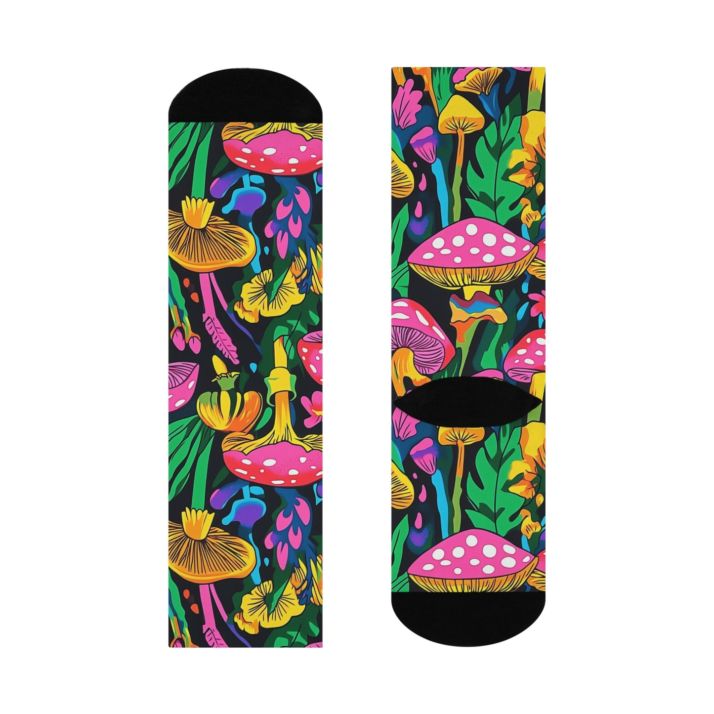 Mushroom Cushioned Crew Socks | Psychedelic 19