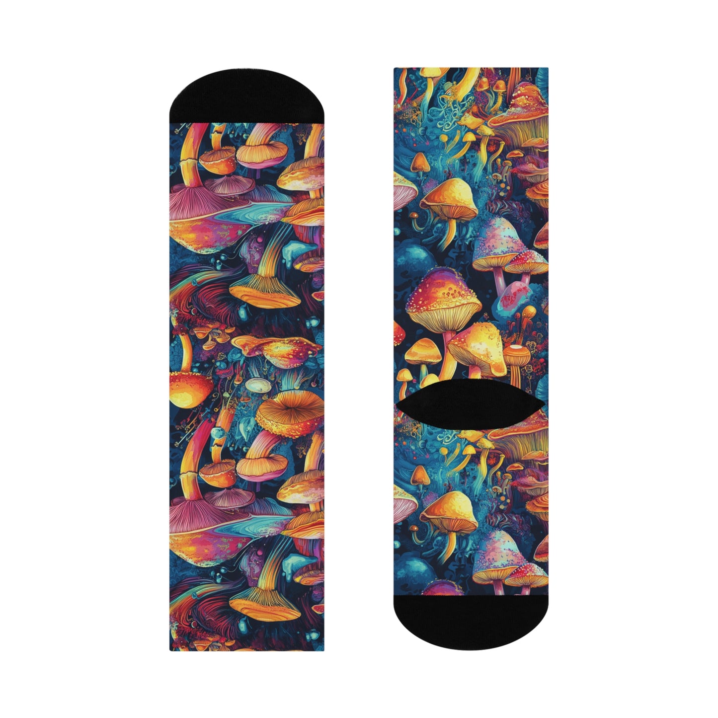 Mushroom Cushioned Crew Socks | Psychedelic 001