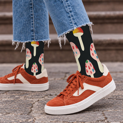 Midnight Candy Mushroom Crew Socks — lifestyle streetwear