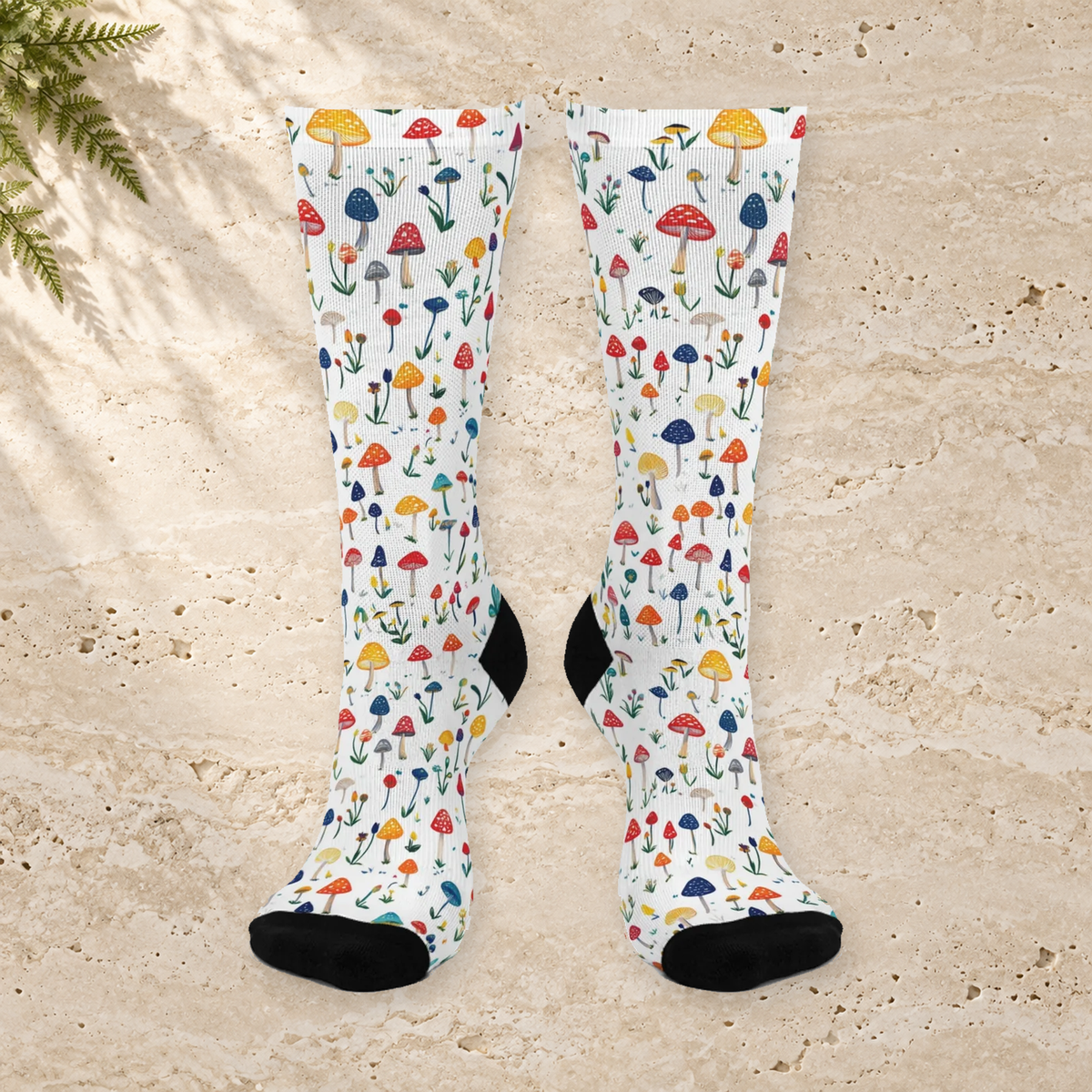 Little Rainbow Meadow Crew Socks
