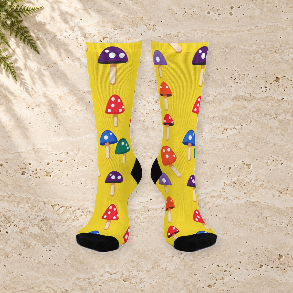 Sunshine Mushroom Popsicle Crew Socks
