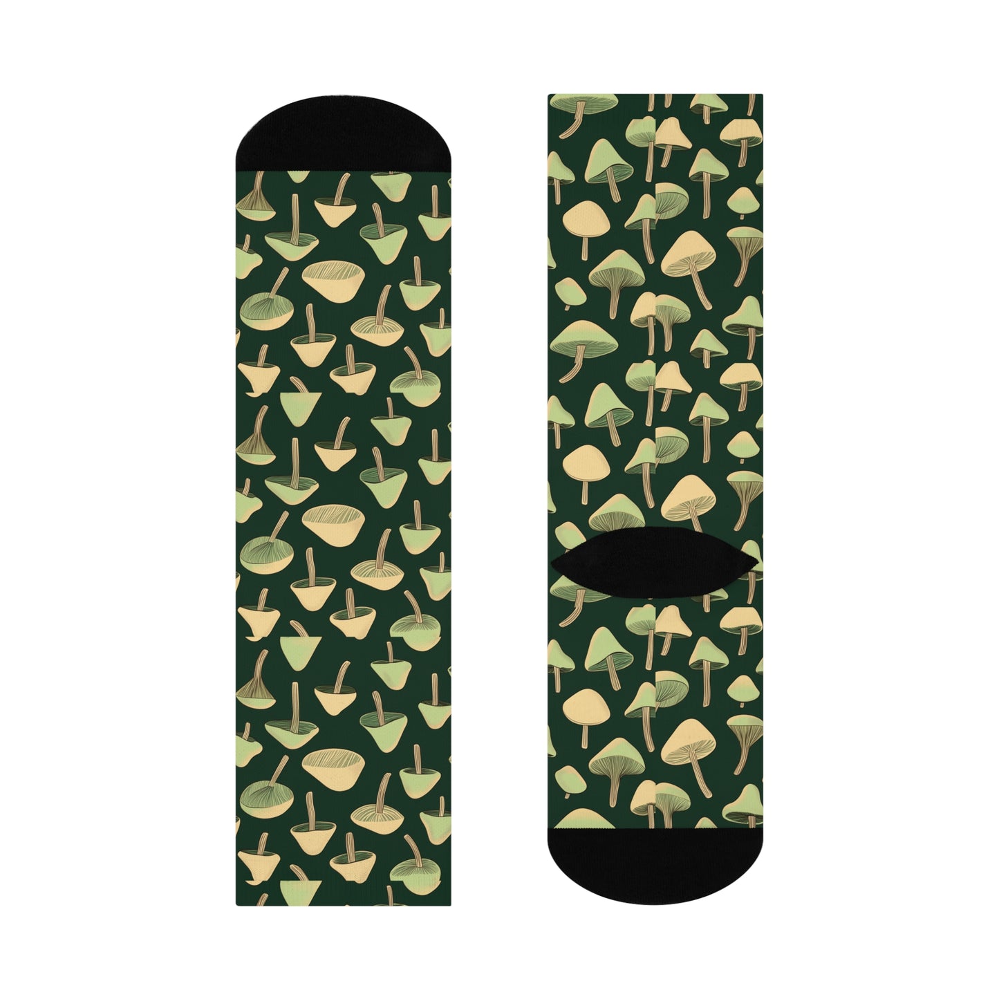 Mushroom Cushioned Crew Socks | Green 016
