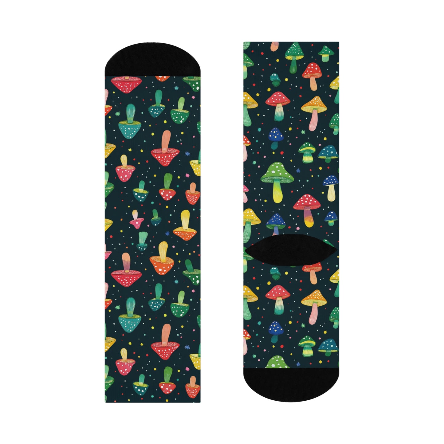 Mushroom Cushioned Crew Socks | Green 025